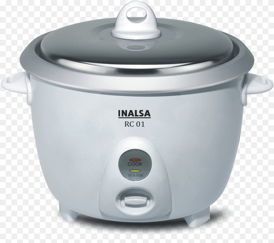 Rice Cooker Purifier Kart Inalsa Rc 01 18l Rice Cooker 650w White, Appliance, Device, Electrical Device, Slow Cooker Png