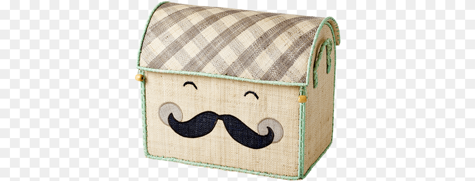 Rice Dk Toy Basket Natural With Smiling Moustache S Basket, Treasure Png