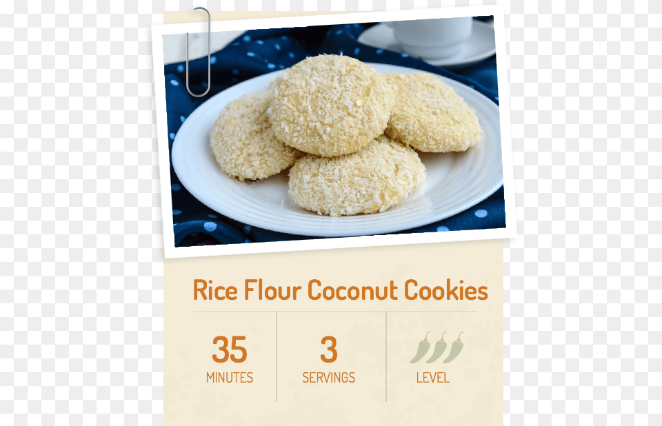 Rice Flour Cookies Cookie, Food, Fried Chicken, Nuggets, Plate Free Png Download