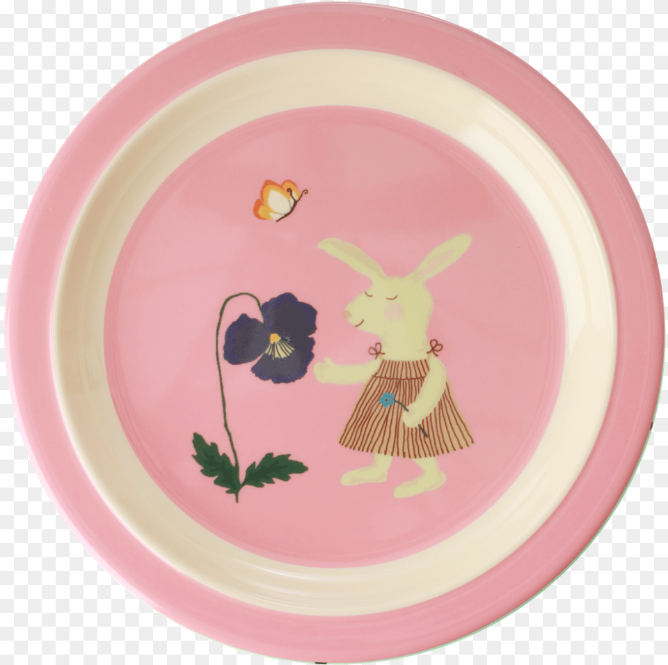Rice Melamin Kinderteller Bunny, Pottery, Art, Dish, Porcelain Free Transparent Png
