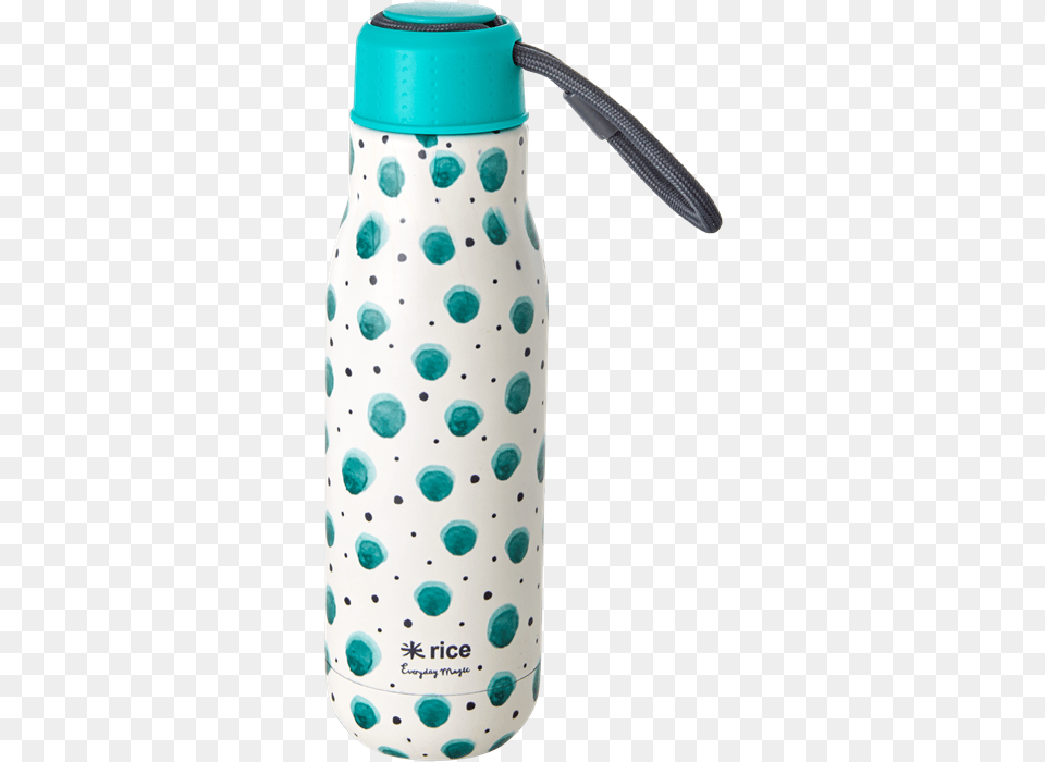 Rice Stainless Steel Thermo Drinking Bottle 500 Ml Watercolor Splash Rice Thermosfles, Water Bottle, Smoke Pipe Free Png Download