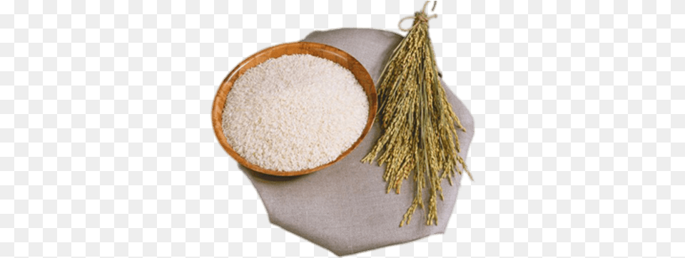 Rice Stalks And Bowl Transparent Rice Plant And Rice, Powder, Food, Produce, Grain Free Png Download