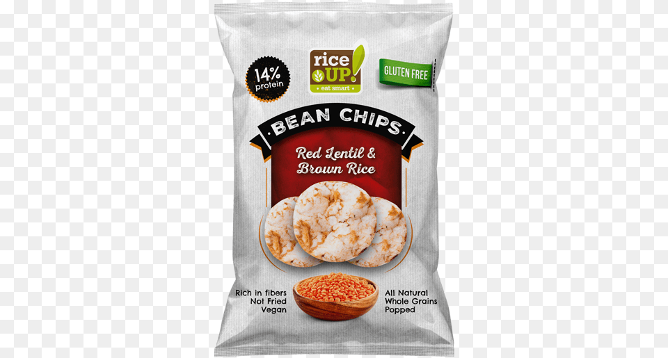 Rice Up Bean Chips Red Lentil Amp Brown Rice 60g Brown Rice Protein Chips, Food, Bread Free Transparent Png