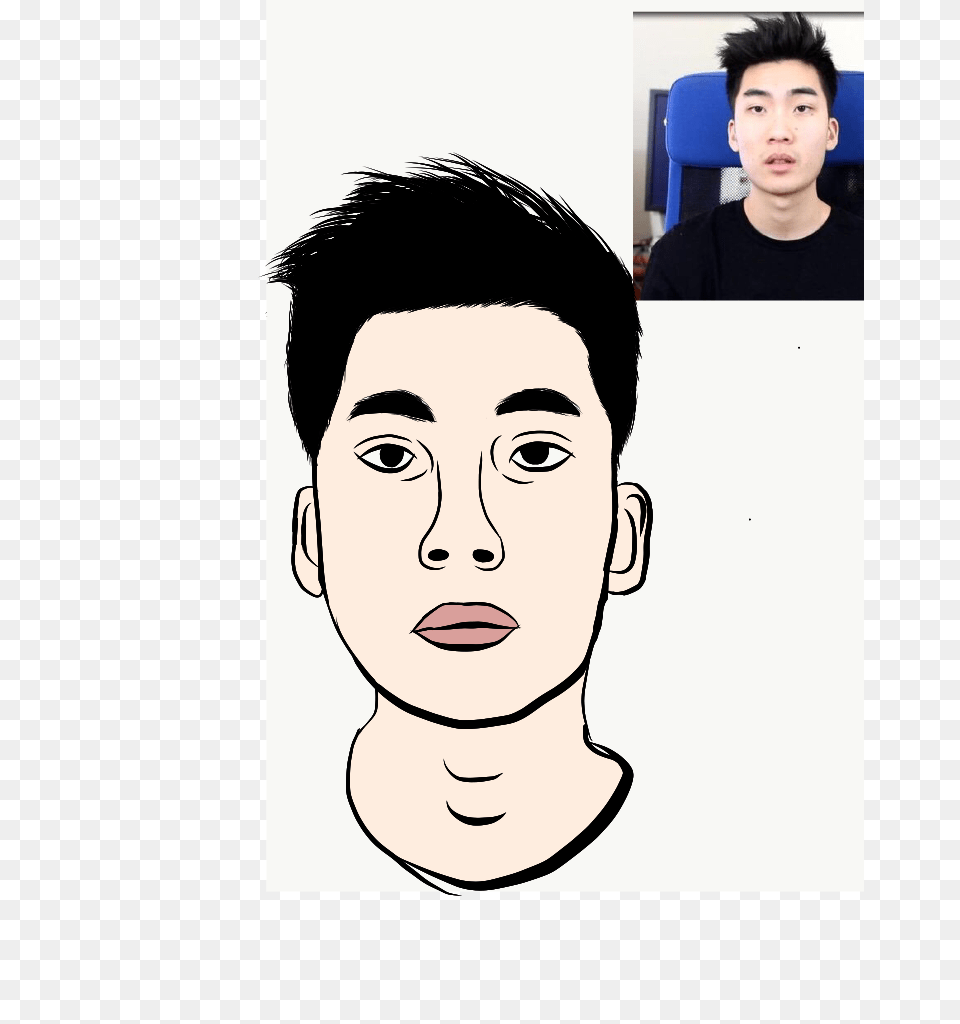Ricegum Practice On Behance, Head, Body Part, Portrait, Face Free Png Download