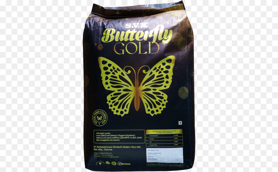 Riceso Butterfly Gold Ponni Steamed Rice 25kgs Rice Butterfly Boil Rice 25kg, Advertisement, Poster Png Image