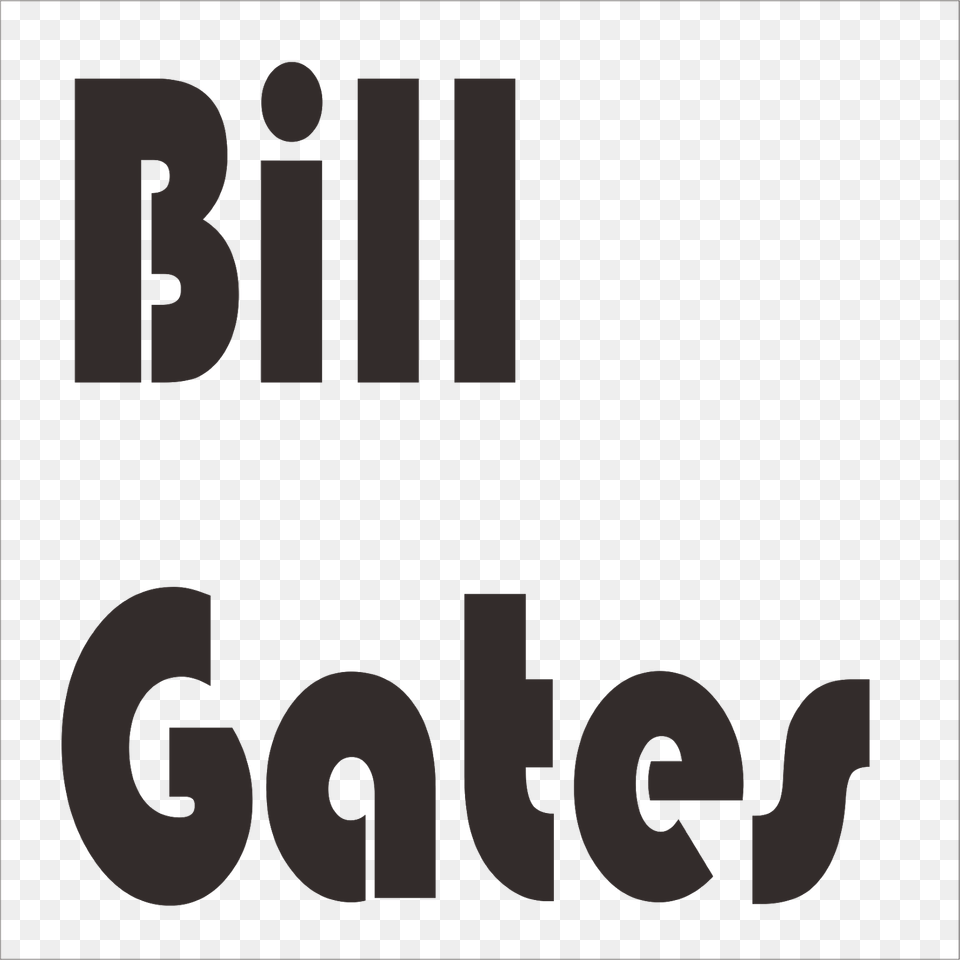 Rich Bill Gates, Text Free Png