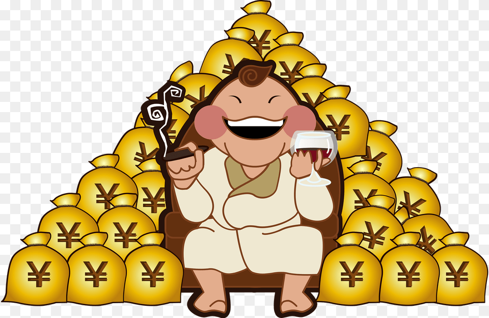 Rich Man Money Clipart, Cartoon, Baby, Person, Face Png