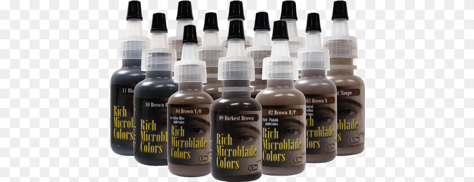 Rich Microblade Colors 14oz Pigment Rich Microblade Colors, Bottle, Shaker, Lotion Png