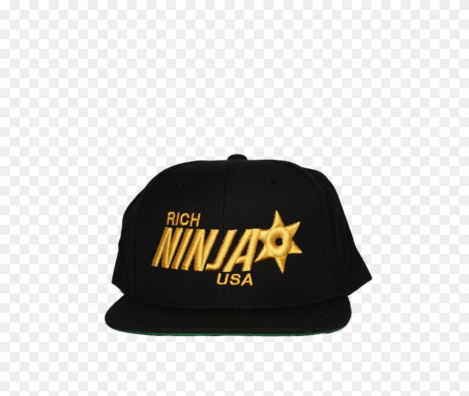 Rich Ninja Star Snapback Black Rich Ninja Usa, Baseball Cap, Cap, Clothing, Hat Free Transparent Png