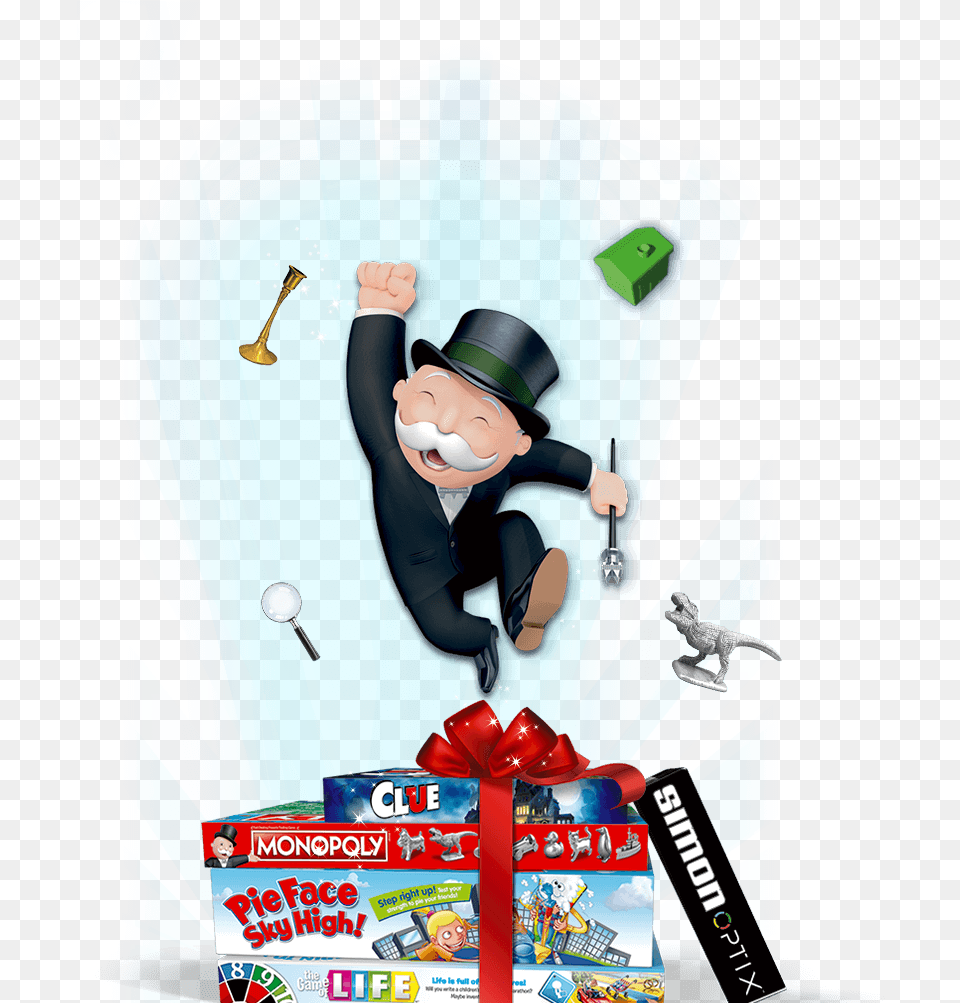 Rich Uncle Pennybags Invites You To Enter To Win A Hasbro, Adult, Person, Female, Advertisement Free Png