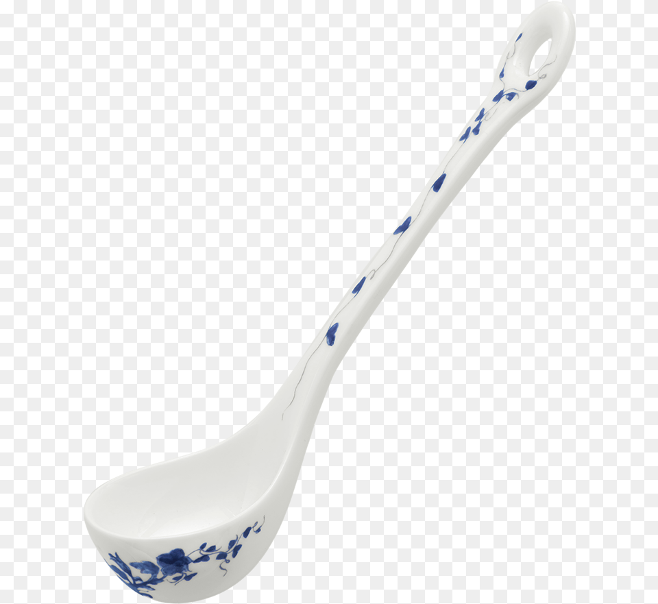 Richard Ginori Babele Blue Sauce Ladle Spoon, Cutlery, Kitchen Utensil, Brush, Device Png Image