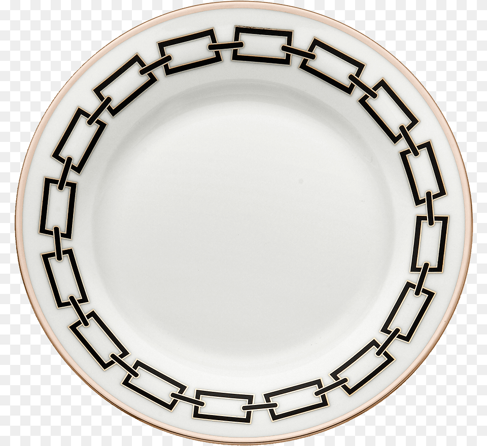 Richard Ginori Catene Nero Dinner Plate, Art, Dish, Food, Meal Png Image