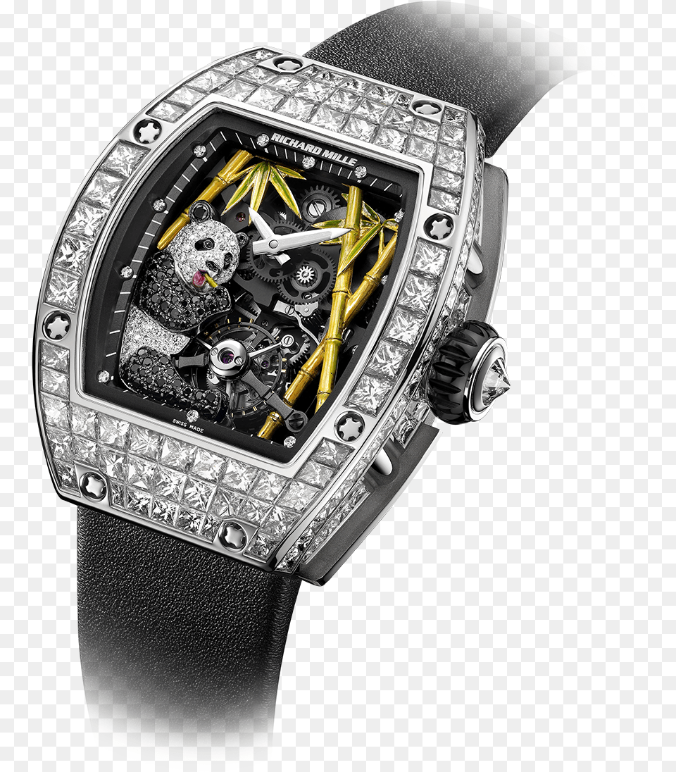 Richard Mille Iced Out, Arm, Body Part, Person, Wristwatch Png Image