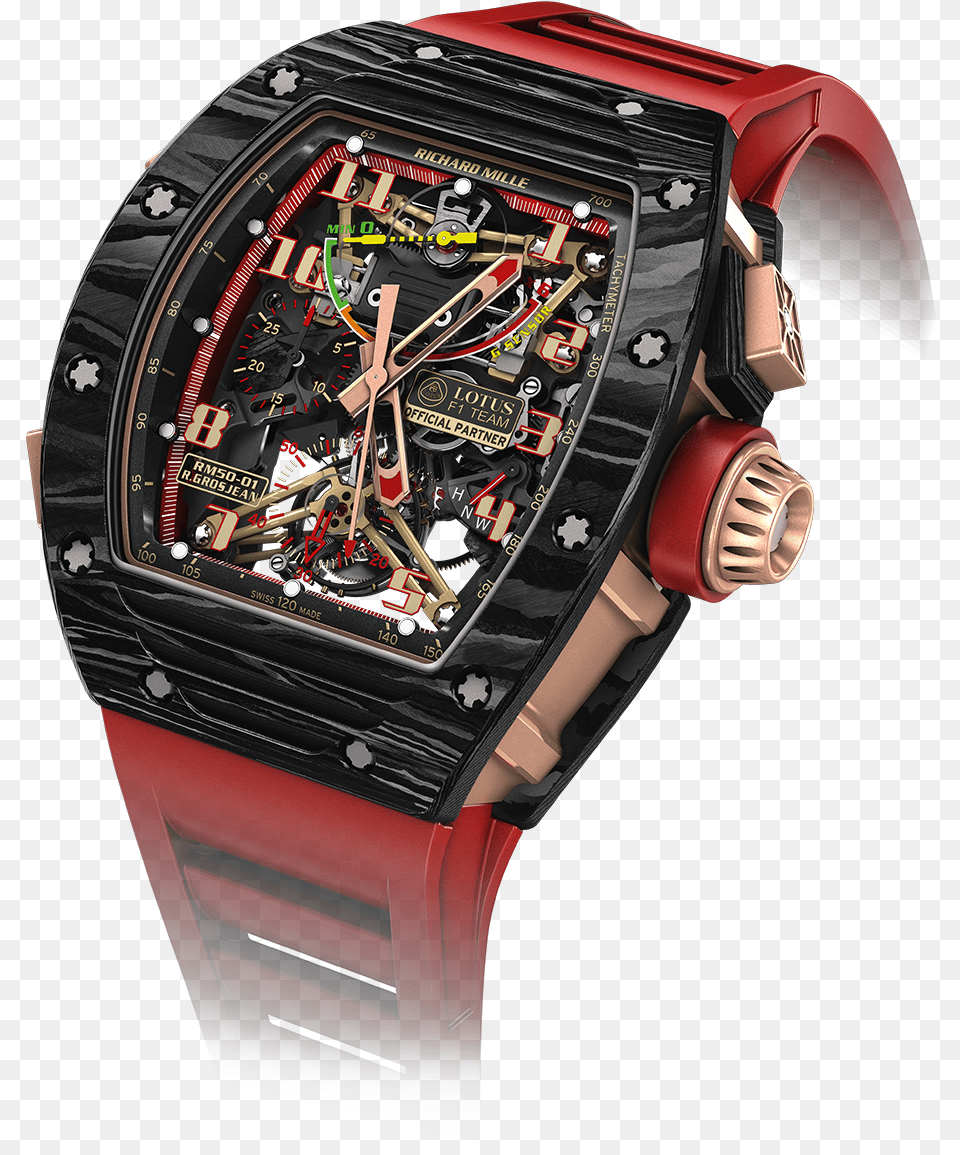 Richard Mille Lotus F1 Team, Arm, Body Part, Person, Wristwatch Free Transparent Png