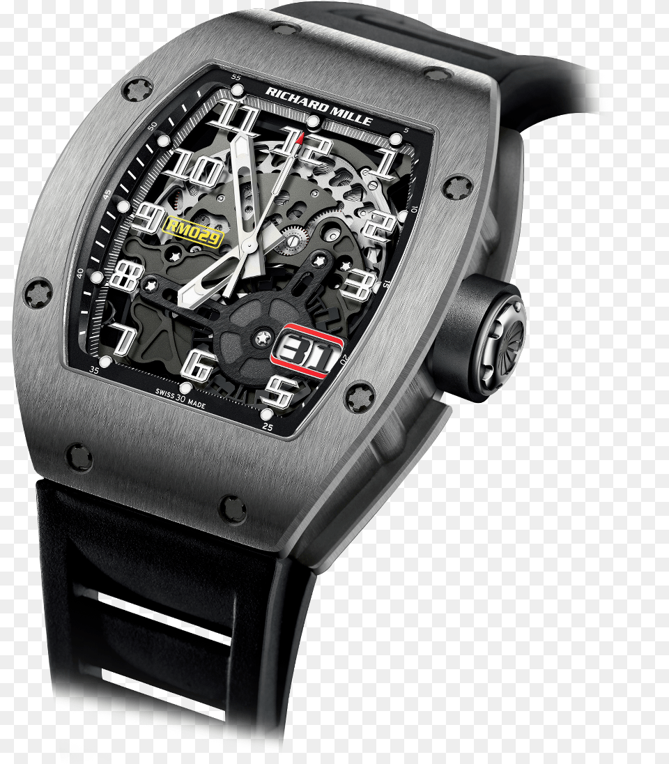 Richard Mille Rm29 Titanium, Arm, Body Part, Person, Wristwatch Png Image