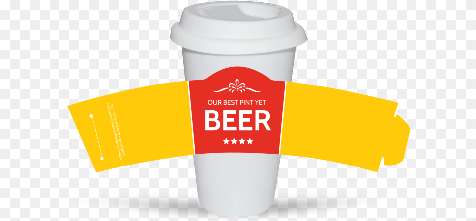 Richards Pour Beer Cup Sleeve Template Preview Blank Cup Sleeve Template, Bottle, Shaker Png