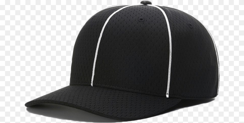 Richardson Pro Mesh Black Referee Hat Baseball Cap, Baseball Cap, Clothing, Hardhat, Helmet Png Image