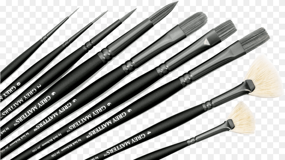 Richeson Grey Matters Synthetic Brushes Makeup Brushes, Brush, Device, Tool, Pen Free Png