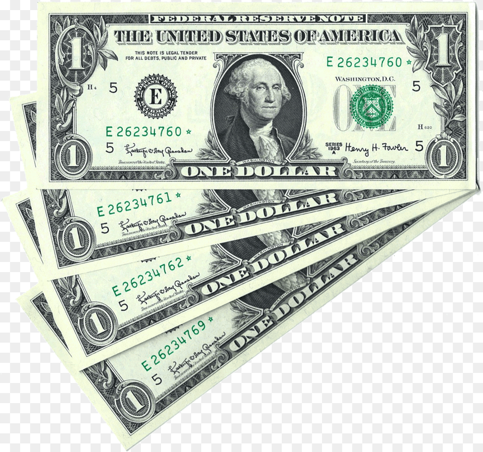 Richmond 1 Stars V Small Dollar Bill, Adult, Male, Man, Money Png Image