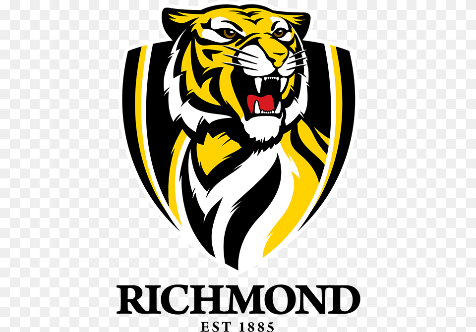 Richmond Tigers Logo Richmond Football Club Logo, Person, Face, Head Png