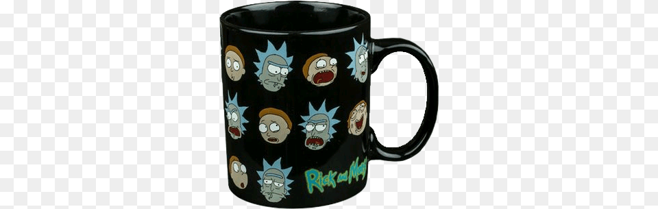 Rick Amp Morty Rick Amp Morty Many Face Of Mug, Cup, Beverage, Coffee, Coffee Cup Png