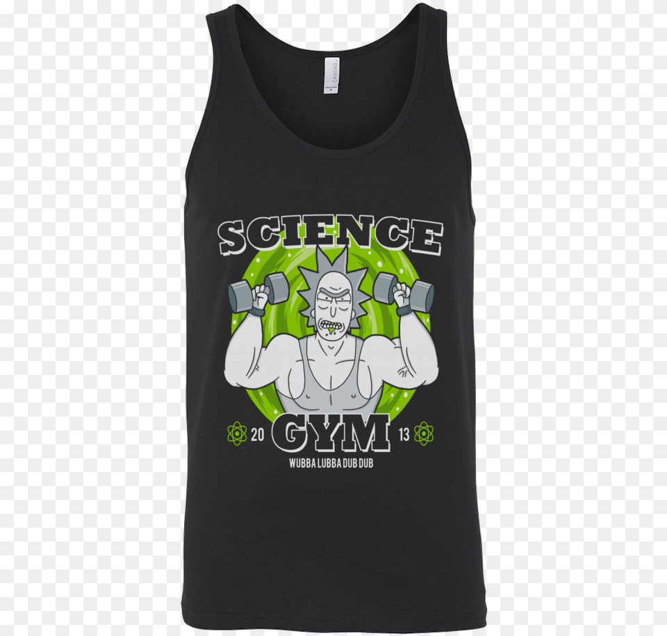 Rick Amp Morty Ricks Science Gym Scientific Rick Sanchez T Shirt Working At Walmart, Clothing, T-shirt, Tank Top, Face Free Png Download