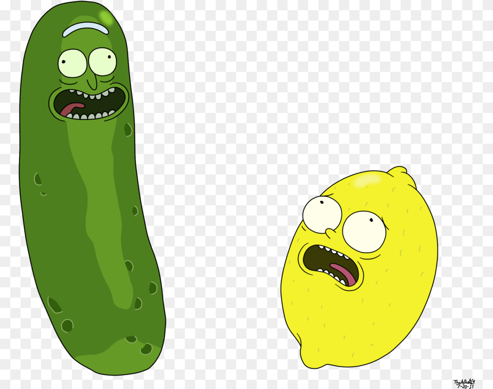 Rick And Morty, Cucumber, Food, Plant, Produce Png