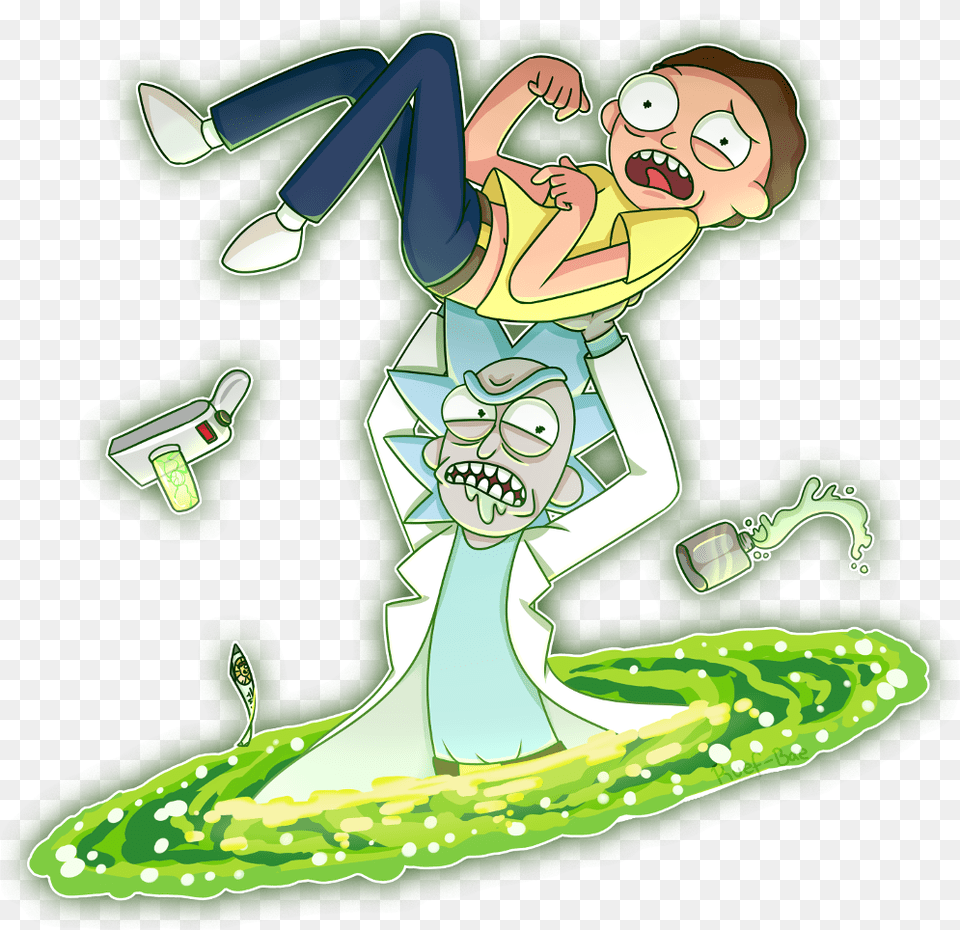 Rick And Morty, Face, Head, Person, Baby Png Image
