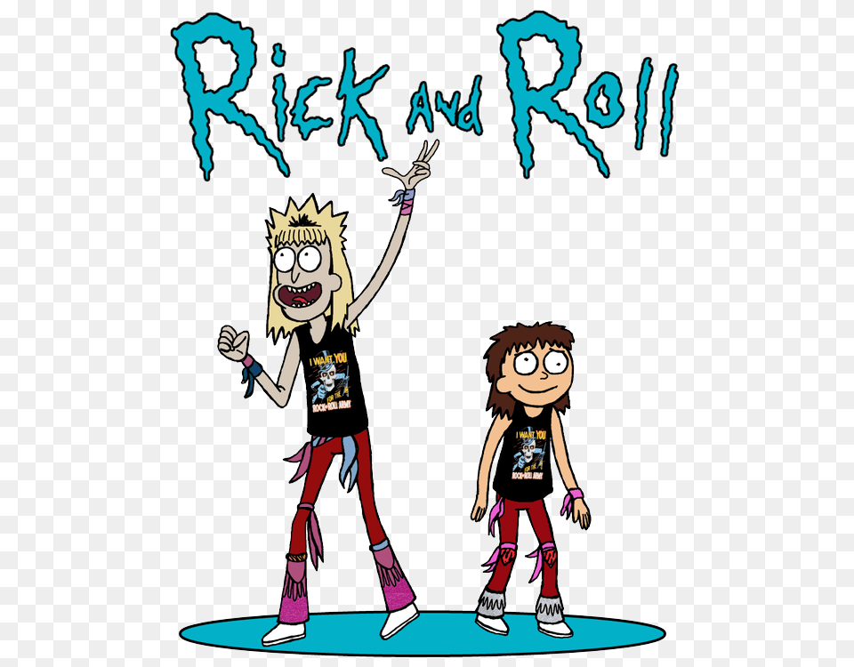 Rick And Morty As Classic Tag Team The Rock And Roll Express, Book, Comics, Publication, Person Free Transparent Png