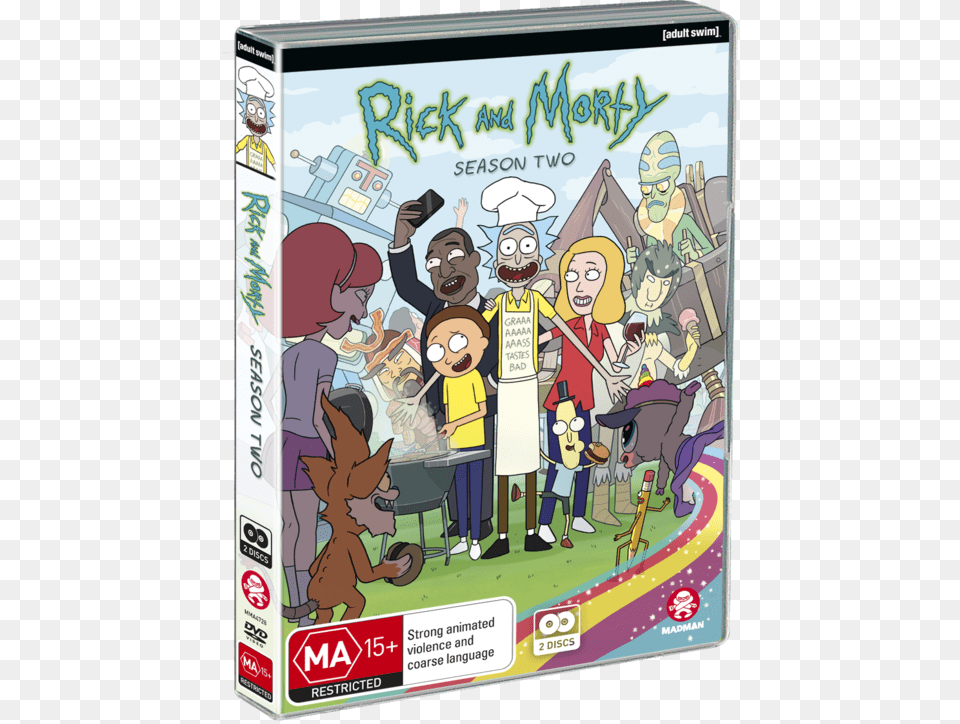 Rick And Morty Blu Ray, Book, Comics, Publication, Person Free Transparent Png