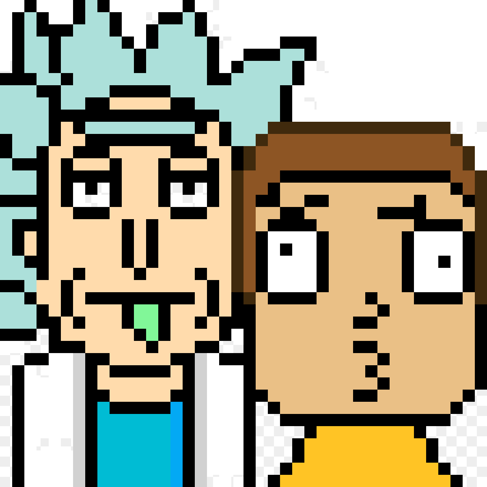 Rick And Morty Cartoon, Art, Qr Code Png Image