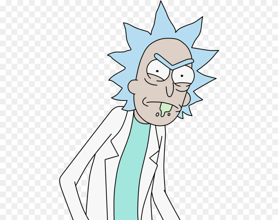 Rick And Morty Characters Rick Sanchez Background, Person, Face, Head, Cartoon Png Image