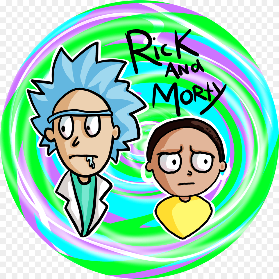 Rick And Morty Circle, Publication, Book, Comics, Baby Png
