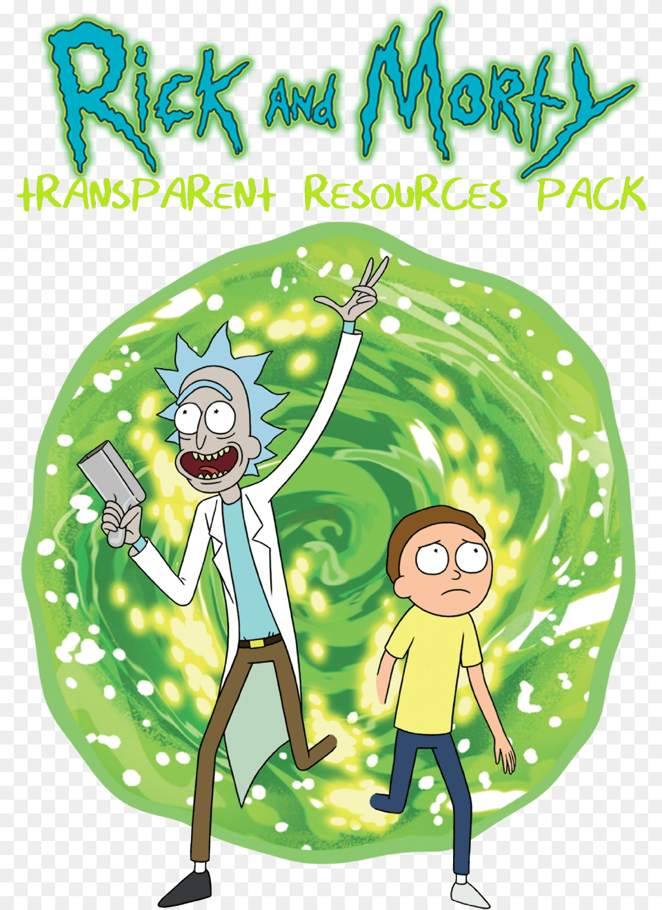 Rick And Morty Clipart Rivk Rick And Morty Background, Publication, Book, Comics, Baby Free Png