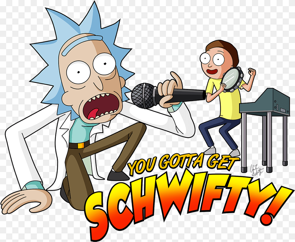 Rick And Morty Clipart Schwifty You Gotta Get Schwifty Shirt, Book, Comics, Publication, Baby Free Transparent Png
