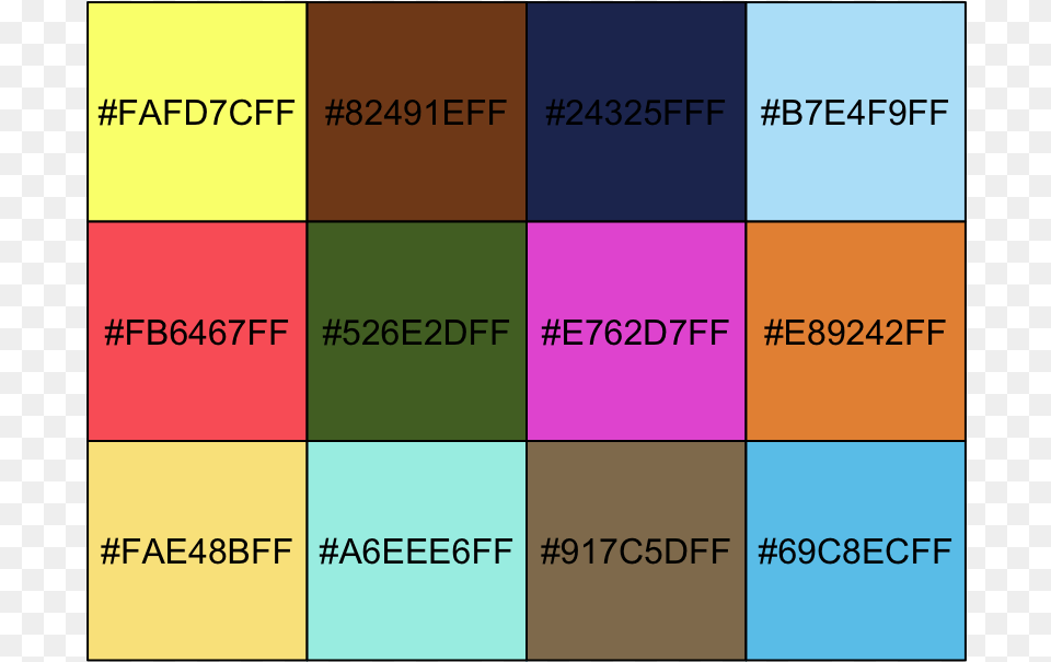 Rick And Morty Color Palette, Text Free Png Download