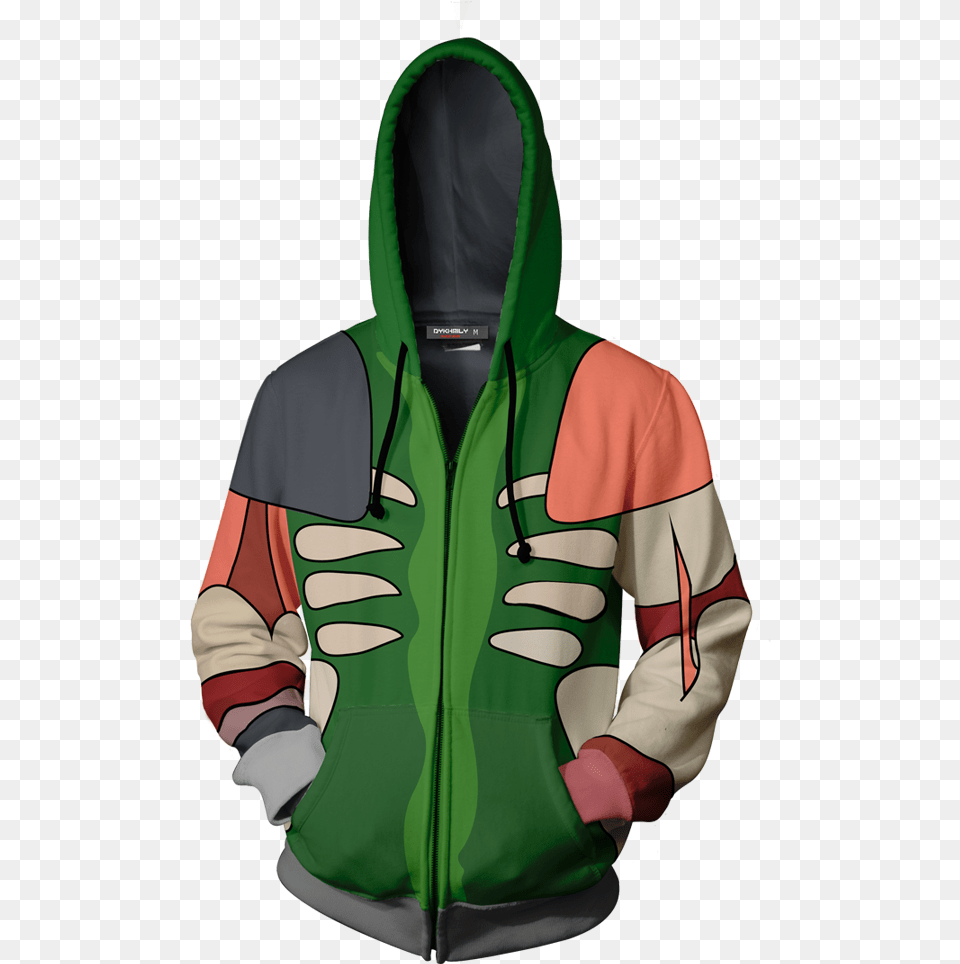 Rick And Morty Cosplay Pickle Rick, Clothing, Coat, Hood, Jacket Free Png Download