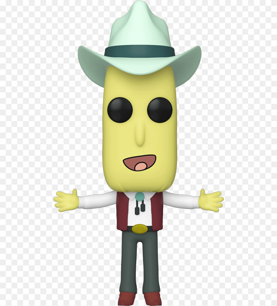 Rick And Morty Cowboy Poopy Butthole Pop Vinyl Figure Rick And Morty Season 4 Funko Pop, Clothing, Hat, Baby, Person Free Png Download
