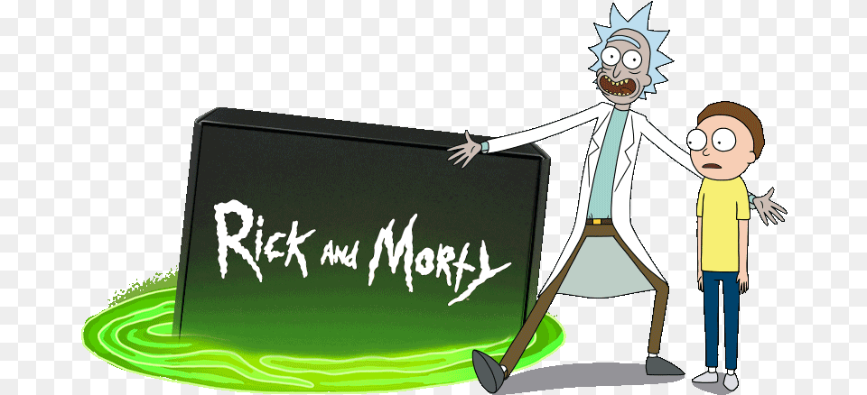 Rick And Morty Crate, Person, People, Boy, Child Free Png Download