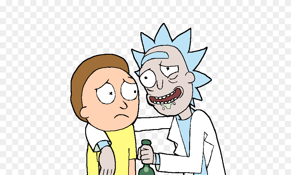 Rick And Morty Drinking Buddies, Baby, Person, Face, Head Png