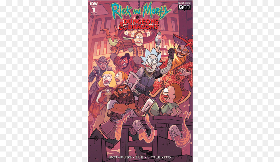 Rick And Morty Dungeons And Dragons, Book, Comics, Publication Png Image