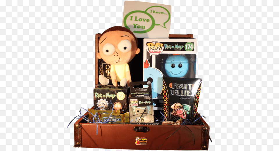 Rick And Morty Easter Basket, Toy, Face, Head, Person Free Png