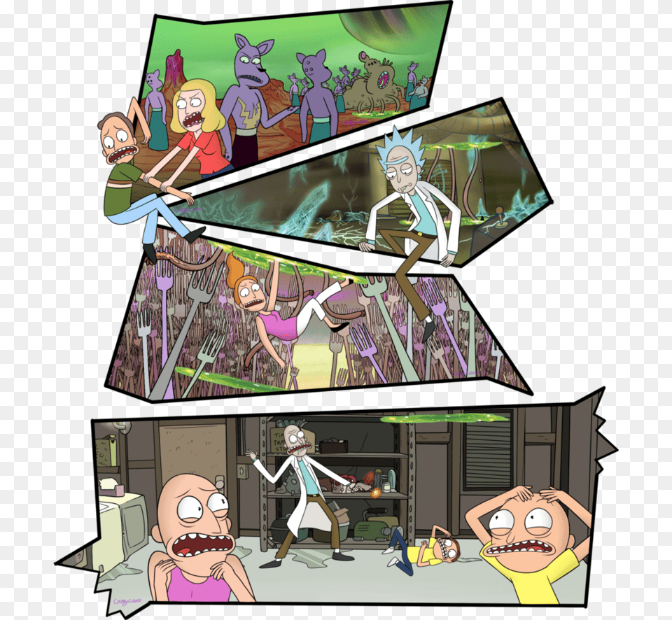 Rick And Morty Family Vacation, Book, Comics, Publication, Baby Png