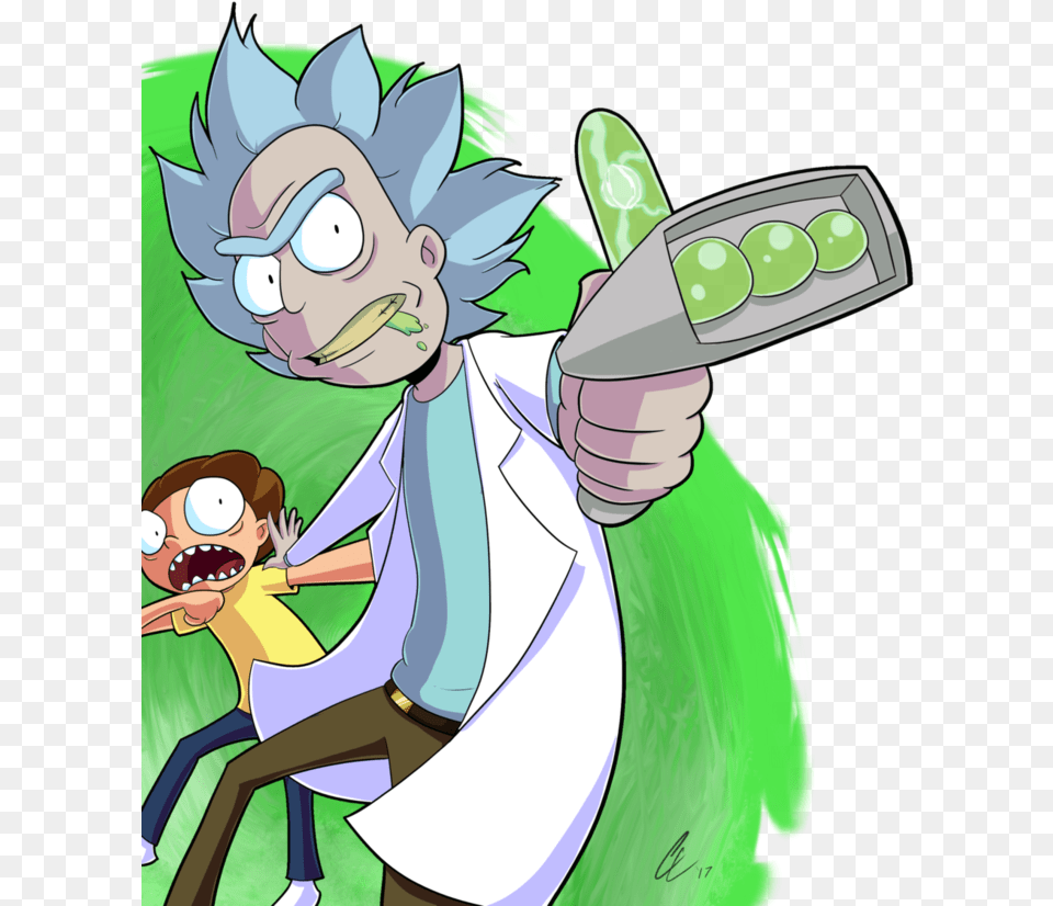 Rick And Morty Fan Art, Book, Comics, Publication, Baby Free Transparent Png