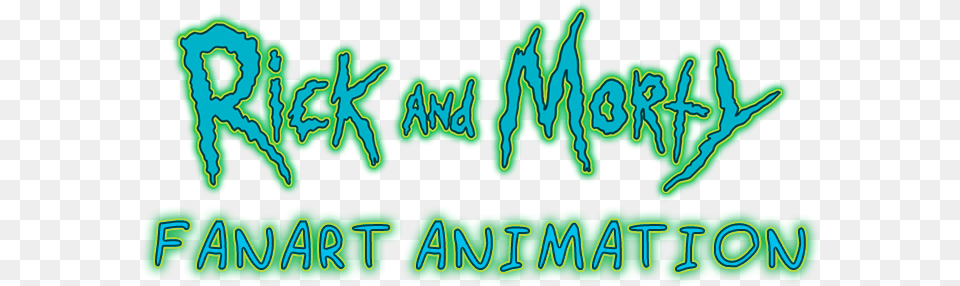 Rick And Morty Fanart Gameplay Animation On Behance Calligraphy, Green, Light, Text, Art Png Image