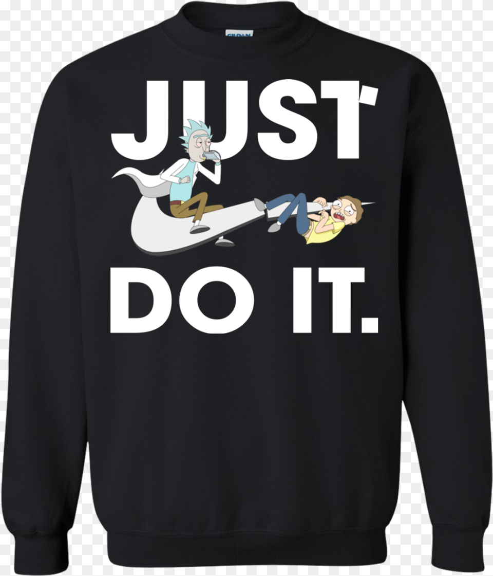 Rick And Morty Ford Ugly Christmas Sweater, Clothing, Hoodie, Knitwear, Sweatshirt Png Image