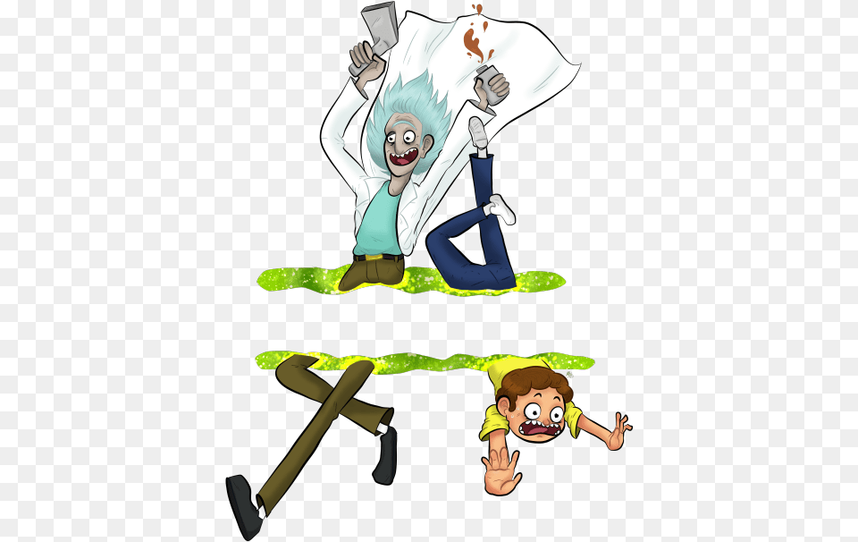 Rick And Morty Hd Clipart Rick And Morty Transparent, Book, Comics, Publication, Face Free Png