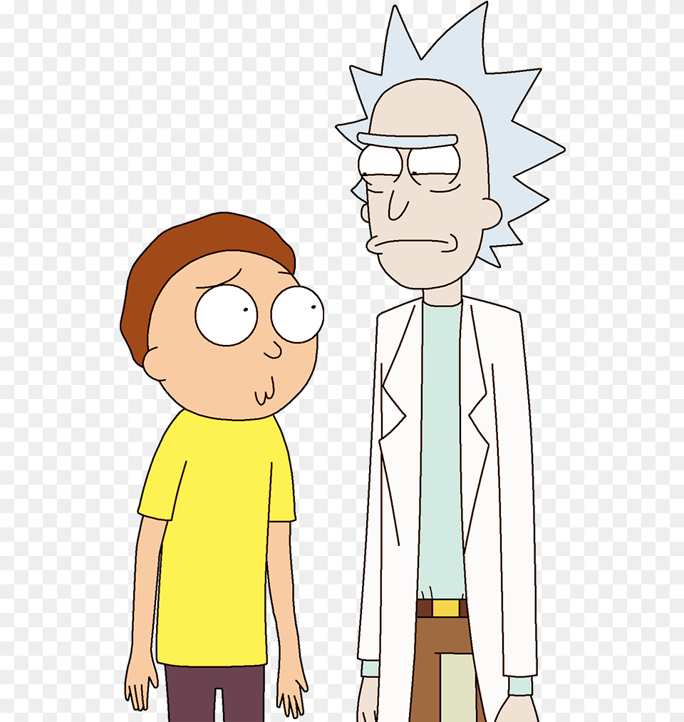 Rick And Morty Icon Circle Rick Y Morty, Publication, Book, Clothing, Coat Png Image