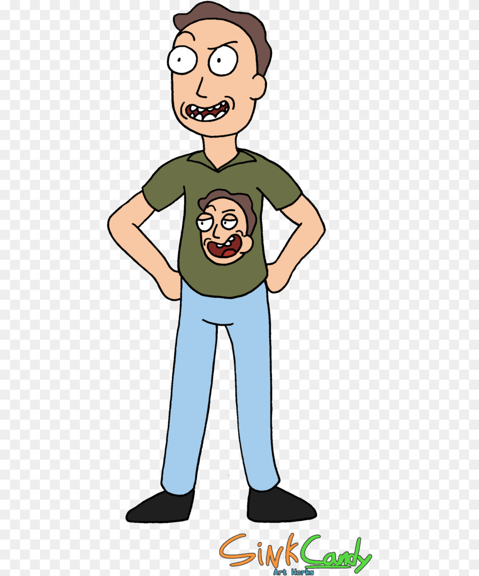 Rick And Morty Jerry Shirt, T-shirt, Clothing, Boy, Child Free Png