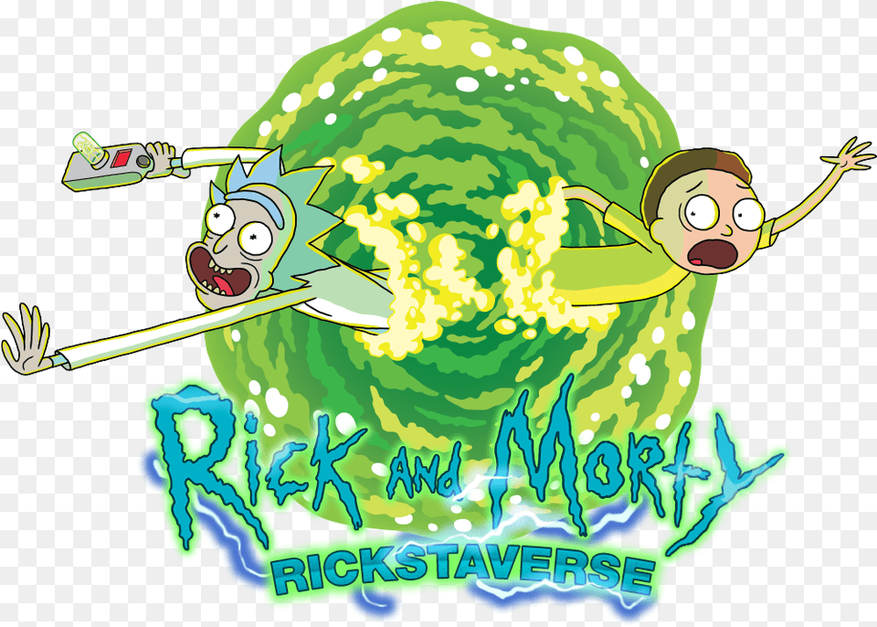 Rick And Morty Logo, Green, Face, Head, Person Free Transparent Png